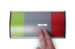 Türschild frei / besetzt mit Schieber Türschild frei / besetzt mit Schieber