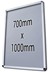 Klapprahmen 700x1000mm mit Sicherheitsverschluss (32mm Profil), Bild 1